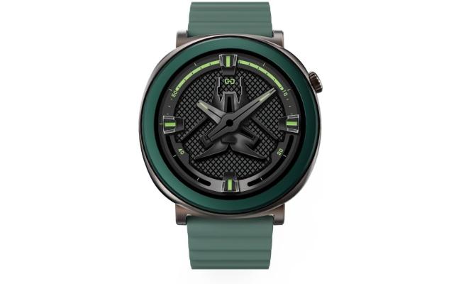 HiFuture AURORA Smartwatch with 1.43" AMOLED Display, Bluetooth Calling, Sleep & Health Fitness Tracking, Upto 10 Days Battery Life, IP68 Waterproof - Dark Green